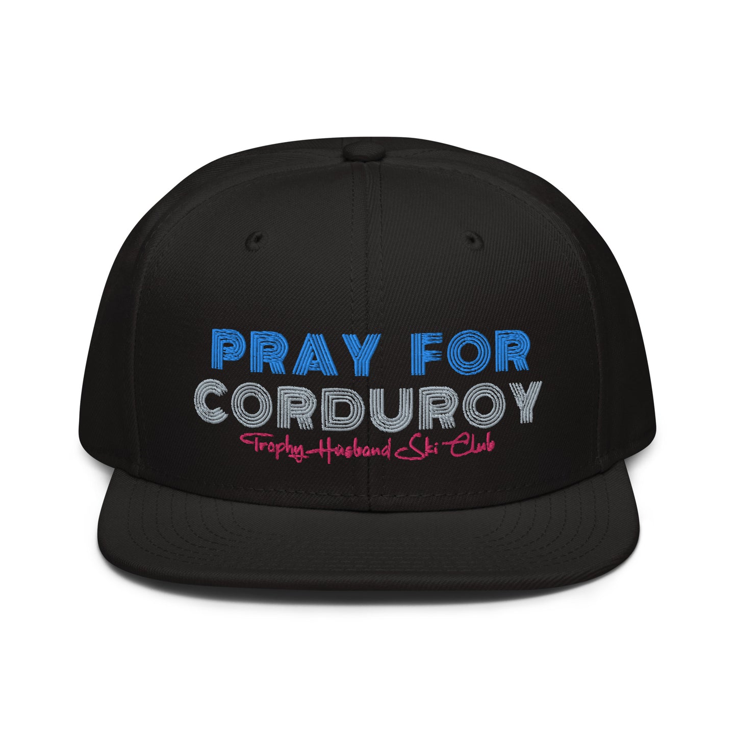 Pray For Cord Snapback Hat