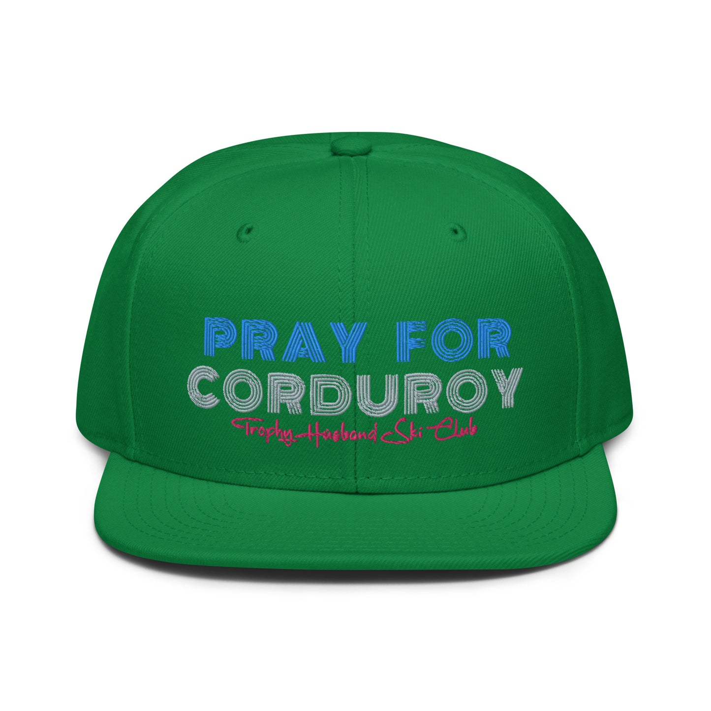 Pray For Cord Snapback Hat