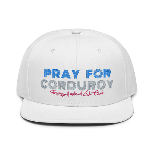 Pray For Cord Snapback Hat